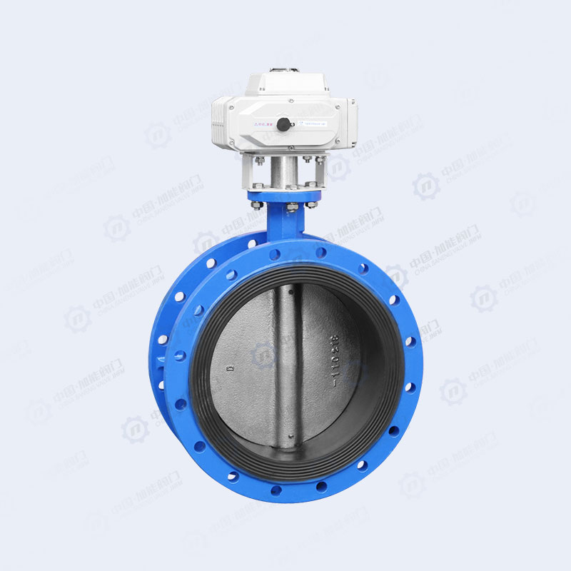 Electric soft sealing flange butterfly valve