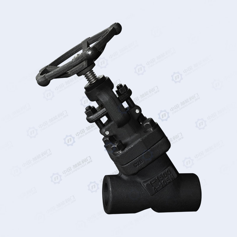 Forged steel Y-shaped globe valve