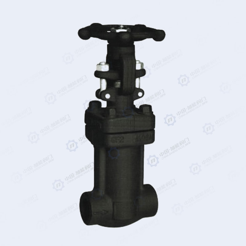 Forged steel corrugated pipe gate valve