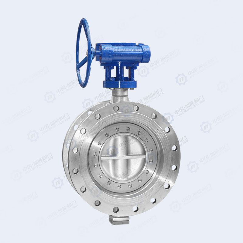 Stainless steel worm gear flange butterfly valve